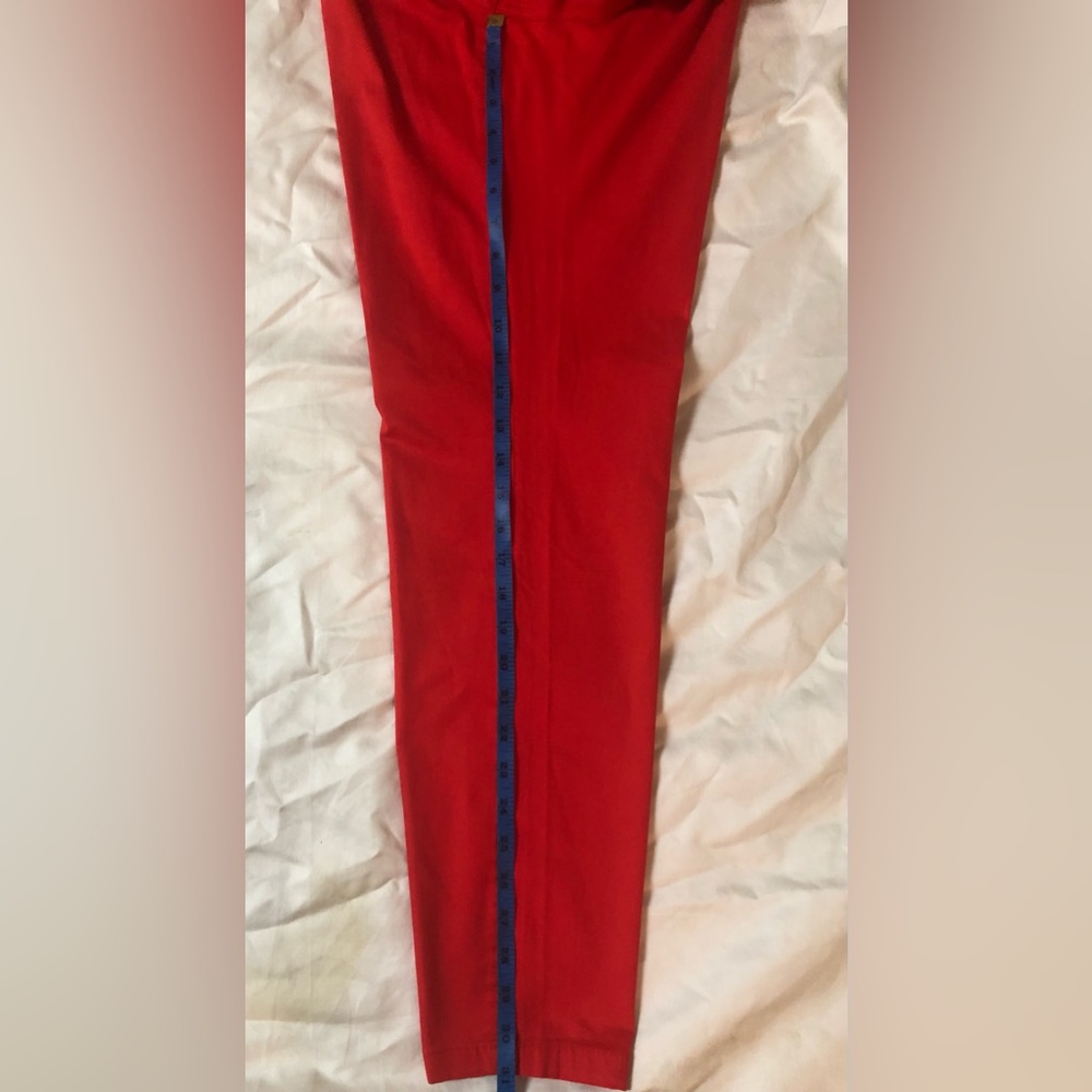 ASHLEY STEWART RED JEANS SIZE: 16 - Picture 3 of 10